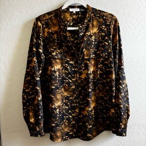 Women’s Calvin Klein long sleeve blouse top shirt Sz. Med